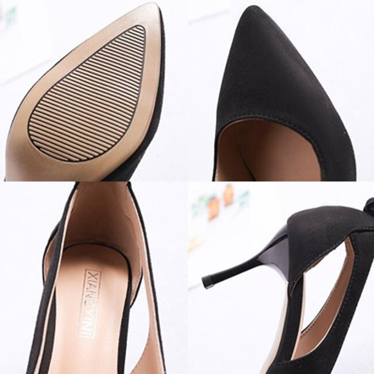 Women Shoes Bow Pointed Toe Stiletto Heels