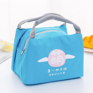 Portable Student Lunch Outdoor Portable Insulation Child Cute Student Lunch Box Bag