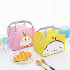 Portable Student Lunch Outdoor Portable Insulation Child Cute Student Lunch Box Bag