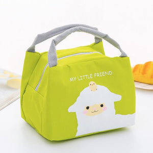 Portable Student Lunch Outdoor Portable Insulation Child Cute Student Lunch Box Bag