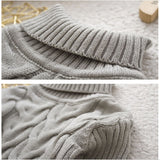 Winter Children's Thick Solid Color Knit Bottoming Turtleneck Pullover Sweater, Series 1