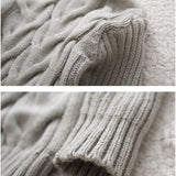 Winter Children's Thick Solid Color Knit Bottoming Turtleneck Pullover Sweater, Series 1