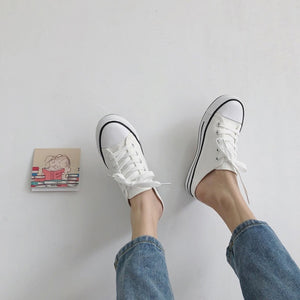 Women Heightened Canvas Shoes