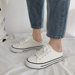 Women Heightened Canvas Shoes