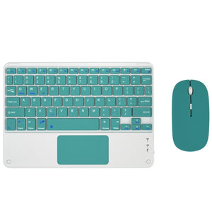 871 9.7 Inch Portable Wireless Bluetooth Keyboard With Touch Screen IPad + Mouse Set for iPad