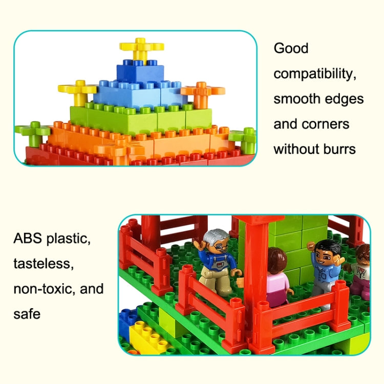 Children Assembling Building Block Toy Set