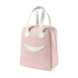 Smiley Lunch Bag with Leather Handles, Size: