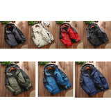 LSM-121 Men Autumn And Winter Jackets Grab Fleece Inner Lining Outdoor Hiking Clothes, Series 2