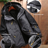 LSM-121 Men Autumn And Winter Jackets Grab Fleece Inner Lining Outdoor Hiking Clothes, Series 1