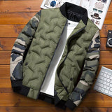 Men Jacket Winter Down Cotton Jacket Camouflage Baseball Jacket