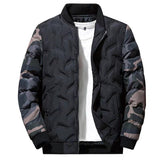 Men Jacket Winter Down Cotton Jacket Camouflage Baseball Jacket