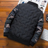 Men Jacket Winter Down Cotton Jacket Camouflage Baseball Jacket