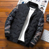 Men Jacket Winter Down Cotton Jacket Camouflage Baseball Jacket