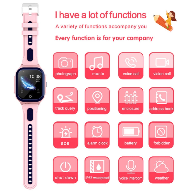 DF70 1.4 Inch 4G GPS + WIFI + LBS Positioning Children Calling Watch With SOS Function