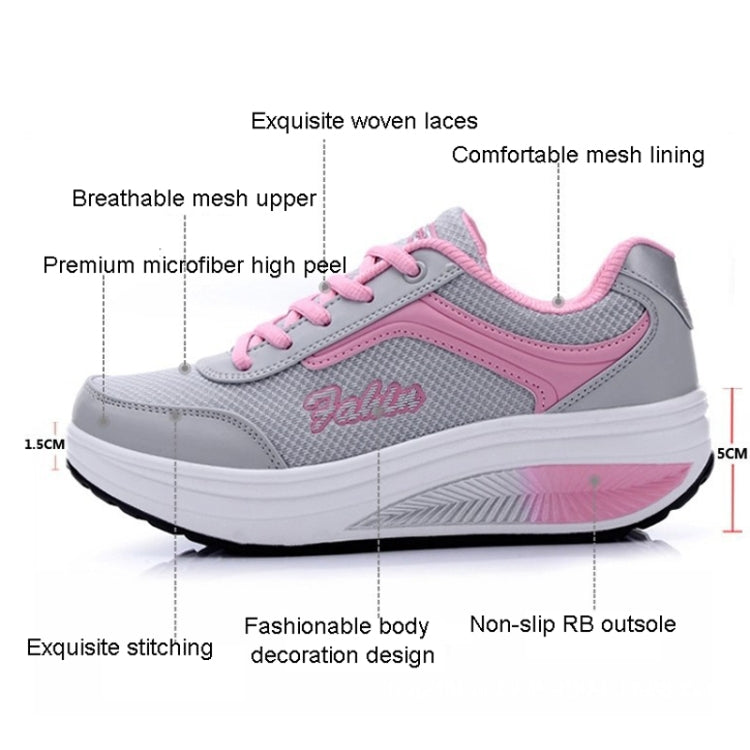 Spring and Autumn Thick Bottom Sports Womens Shoes Rocking Shoes Muffin Shoes, Series 1