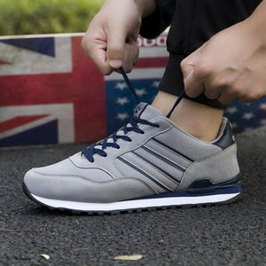 Mens Outdoor Casual Sport Shoes Lightweight Comfortable Leather Walking Running Sneakers