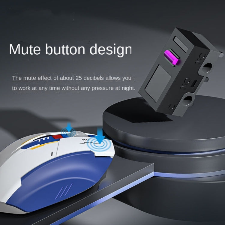 Inphic F9 Mecha Wireless Mouse Charging Office Game Mouse, F9 Mecha