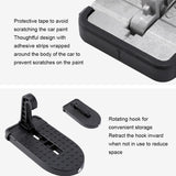 Car Hook Door Foldable Foot Pedal with Safety Hammer