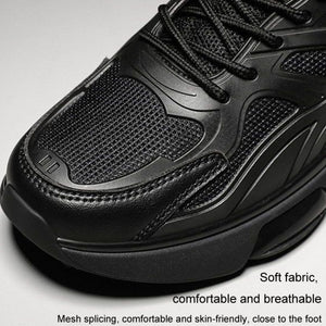 Men Air Cushion Sneakers Low Top Lace Running Shoes Mesh Breathable Sports Shoes