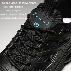 Men Air Cushion Sneakers Low Top Lace Running Shoes Mesh Breathable Sports Shoes