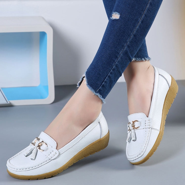 Leather Anti-Slip Flat Shoes Women Casual Shoes