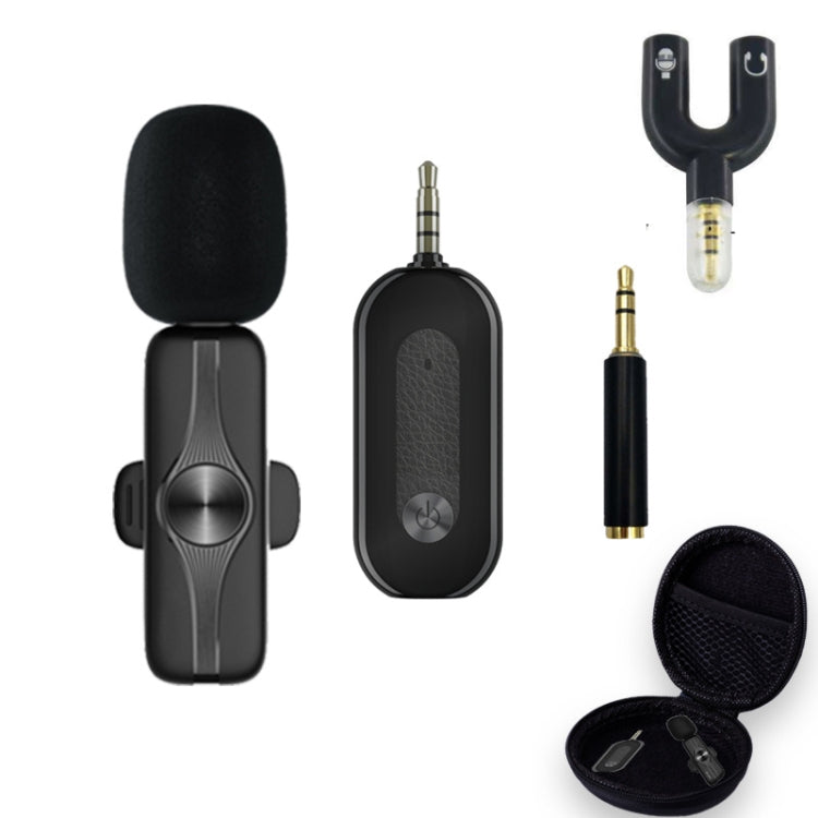 Elebest 3.5mm Wireless Lavalier Microphone Mini Clip-On Mic