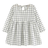 Girl Dress Children Dress Girls Long Sleeve Plaid Dress Soft Cotton Summer Princess Dresses Baby Girls Clothes