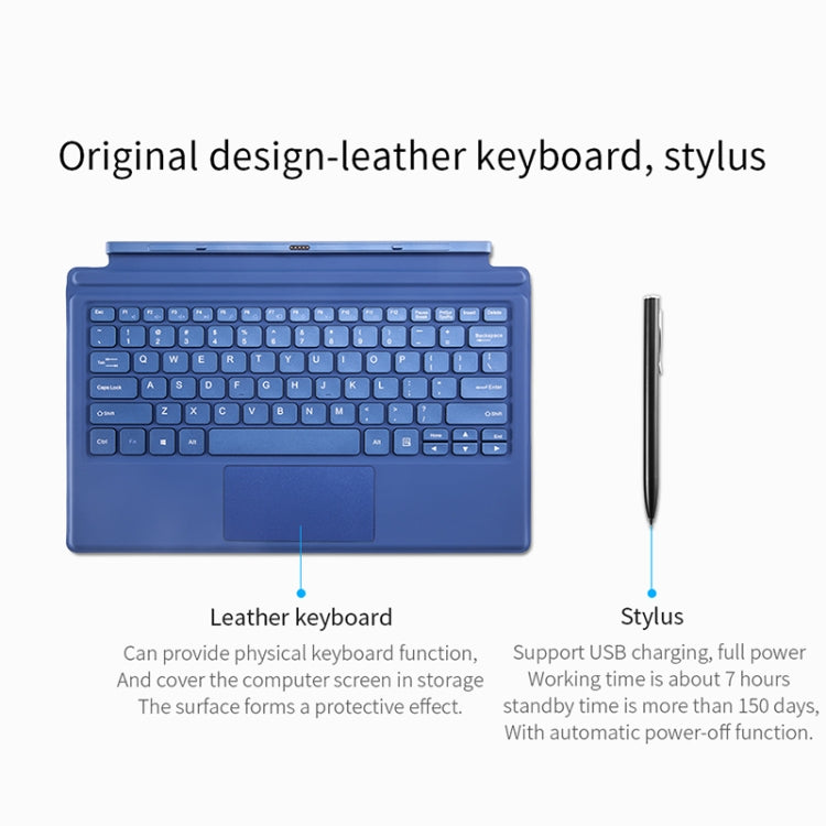 Windows 10 System, Intel Gemini Lake N4120 Quad Core Up to 2.6GHz, with Keyboard & Stylus Pen, Support Dual Band WiFi & Bluetooth & Micro SD Card