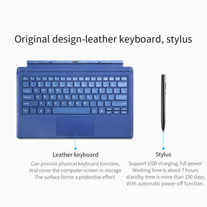 Windows 10 System, Intel Gemini Lake N4120 Quad Core Up to 2.6GHz, with Keyboard & Stylus Pen, Support Dual Band WiFi & Bluetooth & Micro SD Card, 8GB+128GB+128GB