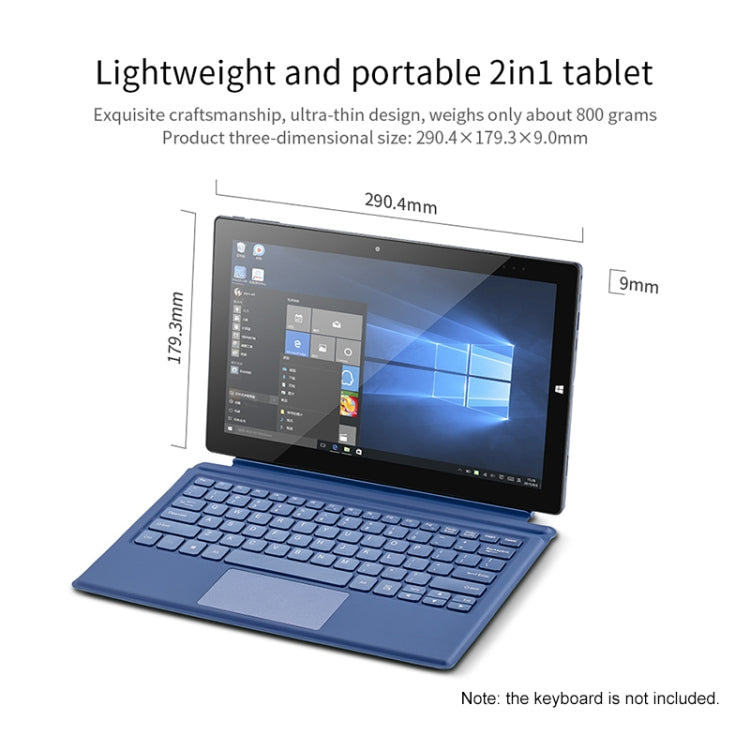 Windows 10, Intel Gemini Lake N4120 Quad Core Up to 2.6GHz, with Stylus Pen Not Included Keyboard, Support Dual Band WiFi & Bluetooth & Micro SD Card