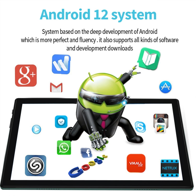 Android 12.0 MTK6762 Octa Core, Support Dual SIM & Bluetooth & WiFi, EU Plug