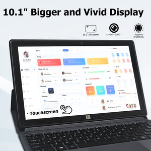 Windows 11, Intel Celeron J4105 Quad Core, Support TF Card & HDMI & Bluetooth & Dual WiFi, with Keyboard, 16GB+1TB with Keyboard