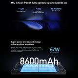 MIUI 14 Qualcomm Snapdragon 8+ 4nm Octa Core up to 3.2GHz, 8GB RAM+128GB ROM, 20MP HD Front Camera, 8600mAh Battery