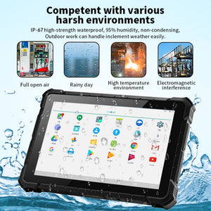 IP67 Waterproof Shockproof Dustproof, Windows10 Intel Pentium J4205 Quad Core, Support GPS/WiFi/BT/NFC