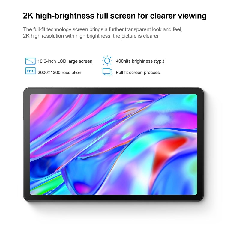 Lenovo Pad 10.6, Face Identification, Android 12, Qualcomm Snapdragon 680 Octa Core, Support Dual Band WiFi & Bluetooth