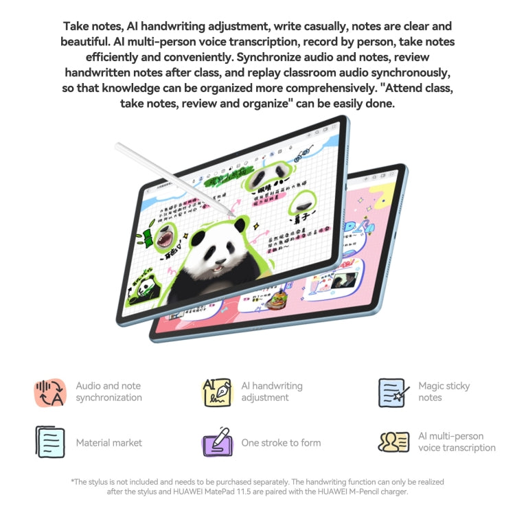HUAWEI MatePad 11.5 2024, WiFi Soft Light Screen 8GB+128GB 120Hz HarmonyOS 4.2 Histen 9.0 Hisilicon Kirin 8000, 8GB+128GB Soft Light Screen