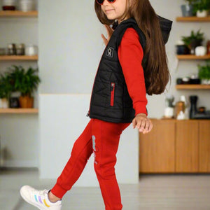 1 to 4 Years , 3 in 1 Girls Sportwear Tracksuit, Jacket, Trouser and Sweatshirt  , M303