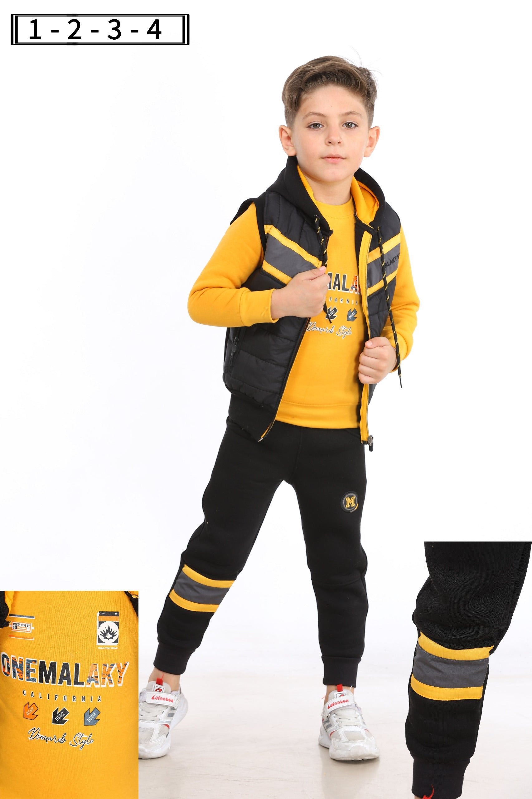 1 to 4 years 3 in 1 Boys Sportwear Tracksuit, Jacket, Trouser, Sweatshirt  M5187