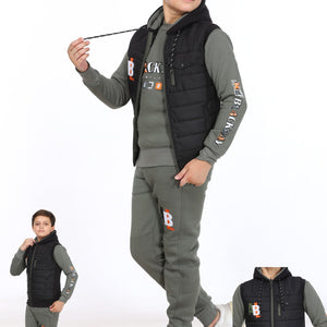 5 to 9 years 3 in 1  Boys Tracksuit, Trousers, Jacket and Sweatshirt,  M5186