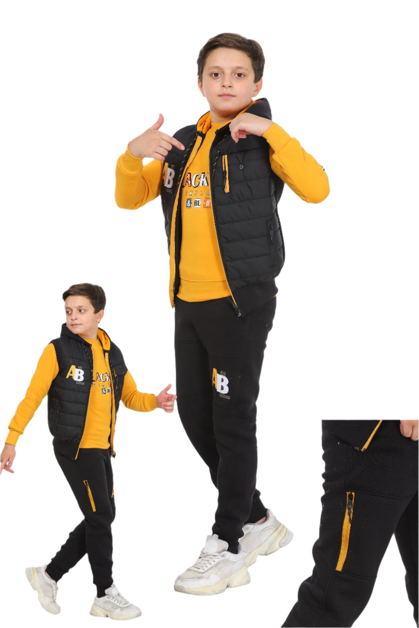 5 to 9 years 3 in 1  Boys Tracksuit, Trousers, Jacket and Sweatshirt,  M5186