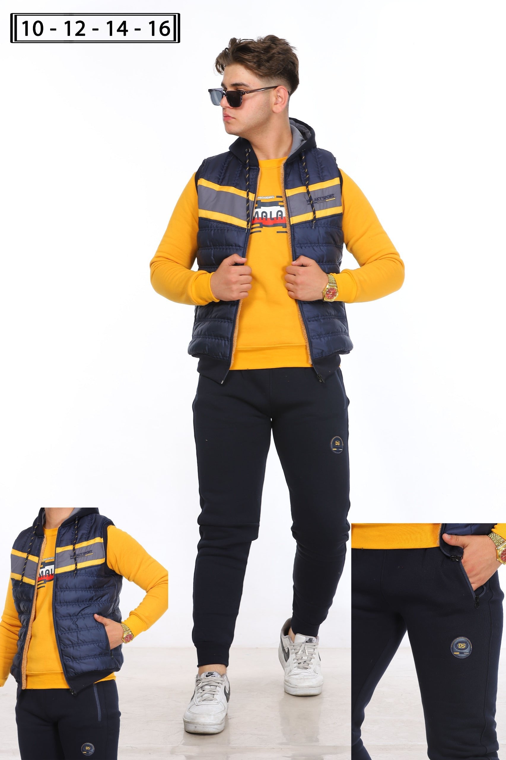 10 to 16 years 3 in 1  Boys Tracksuit, Trousers, Jacket and Sweatshirt,  M561