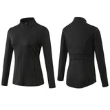 Autumn And Winter Zipper Long-sleeved Sports Jacket for Ladies