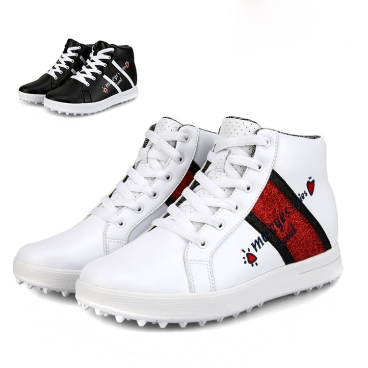 PGM Golf High-top Increased Microfiber Leather Sneakers for Women