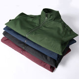 Solid Color Collage Long Sleeve Stand Collar Men Jacket, L, XL, XXL, XXXL, XXXXL, 5XL