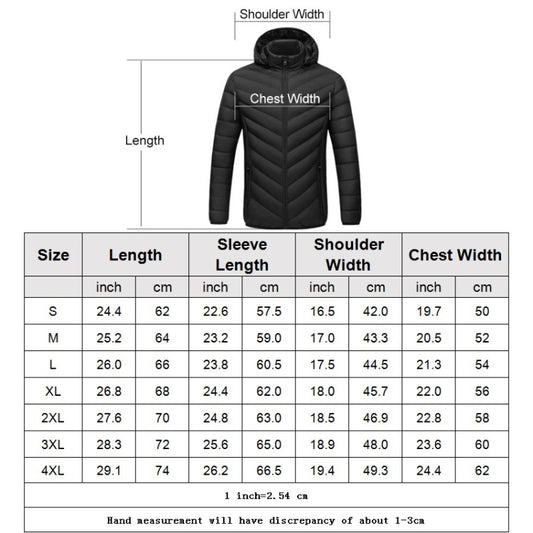 USB Heated Smart Constant Temperature Hooded Warm Coat for Men and Women (Color:Dark Blue Size:XXXXL)