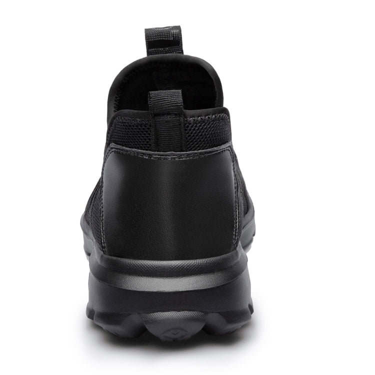 Jiefu Light And Breathable Flying Fabric All Black Anti Smashing And Anti Piercing Electrical Insulation Protection Safety Shoes