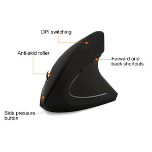 Battery Version Wireless Mouse Vertical 2.4GHz Optical Mouse